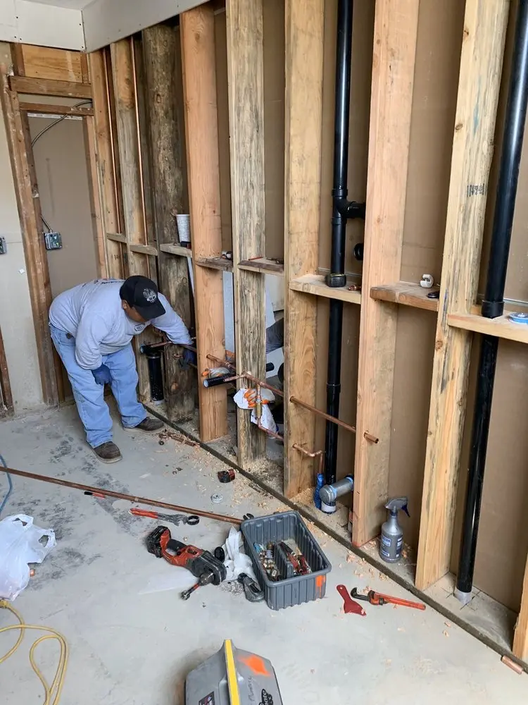 Commercial rough-in plumbing for Gas Line Repair in West Osbornsville